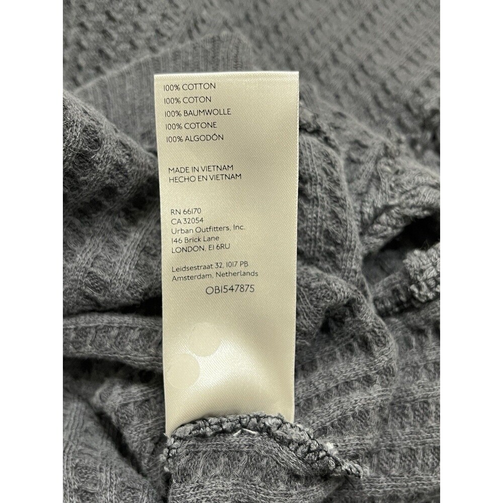 We The Free New Magic Thermal Long Sleeve Waffle Knit Faded Black M Boho Grunge - Picture 15 of 16